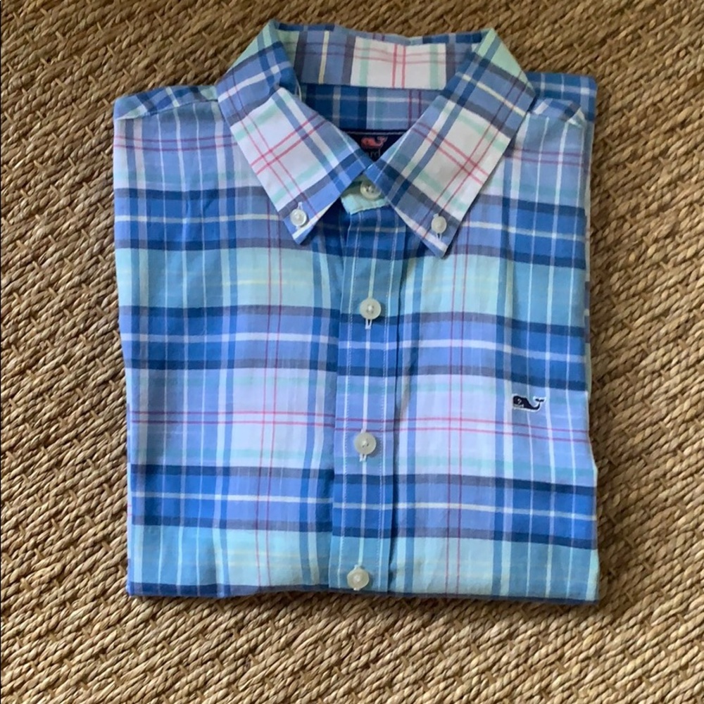 Vineyard Vines Boys Whale Shirt Size 16/L